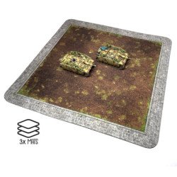 Town block with sidewalks...