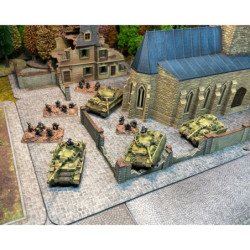 Town block with sidewalks XL (x3)